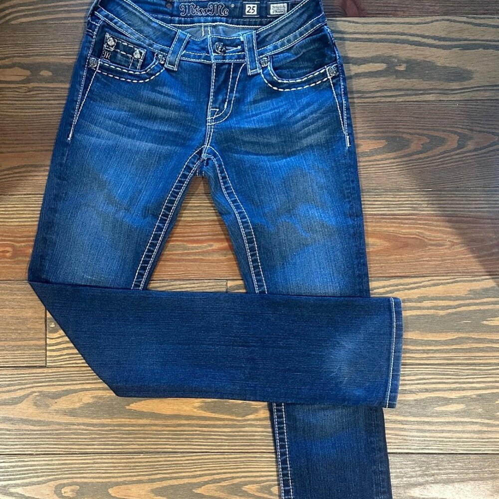 Miss Me Straight Leg Sz 25 - Picture 3 of 4